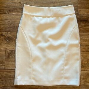 Pencil Skirt Off White Womens 0 Petite